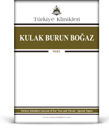 Türkiye Klinikleri Kulak Burun Boğaz - Özel Konular